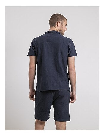 Chemise manches courtes maille coton DOJOPARIS