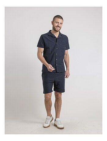 Chemise manches courtes maille coton DOJOPARIS