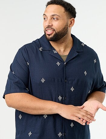 Chemise manches courtes motif