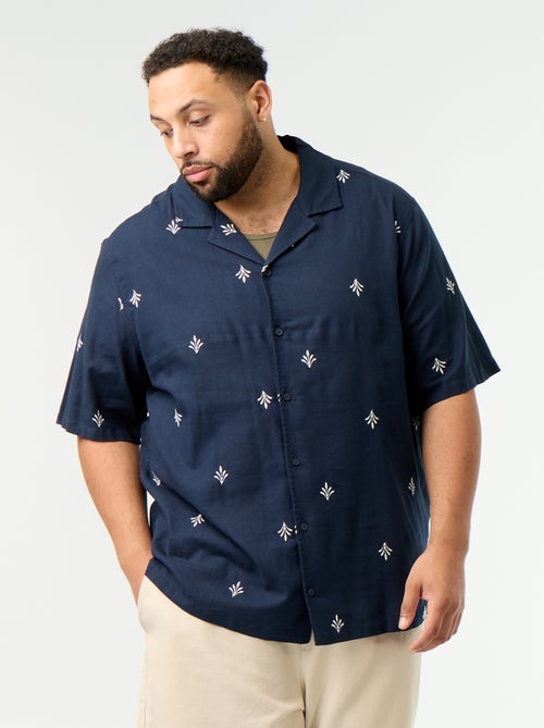 Chemise manches courtes motif - Kiabi