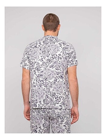 Chemise manches courtes motifs DONUPO