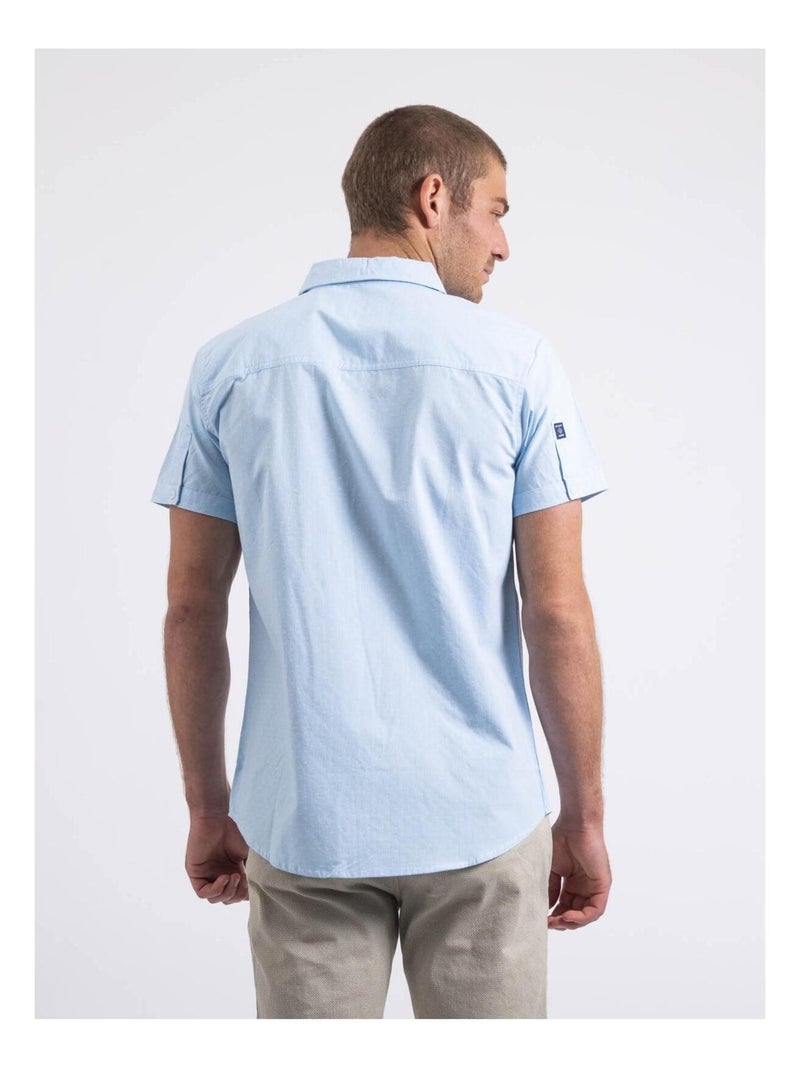 Chemise manches courtes motifs DORITAX Bleu - Kiabi