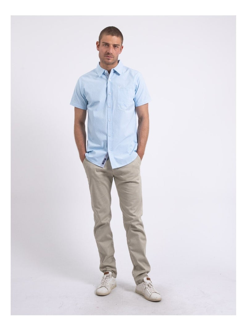Chemise manches courtes motifs DORITAX Bleu - Kiabi