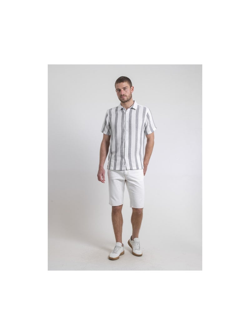 Chemise manches courtes motifs DOULITTLE Noir - Kiabi