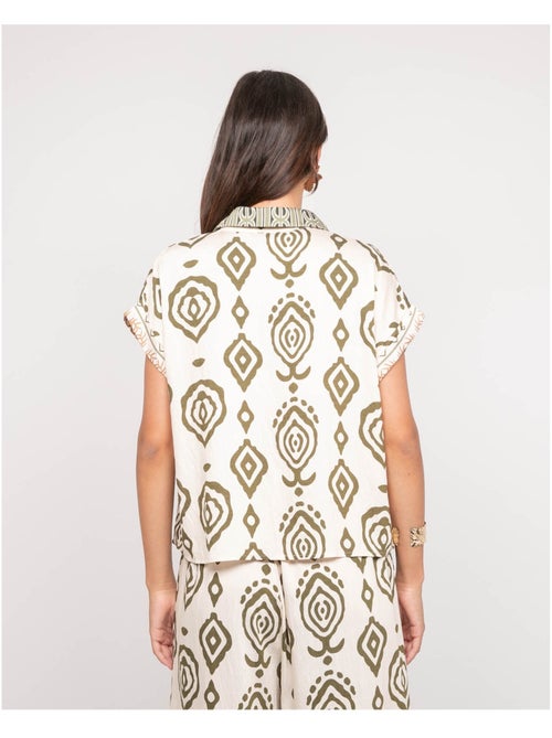Chemise manches courtes motifs OFELIA - Kiabi