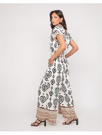 Chemise manches courtes motifs OFELIA