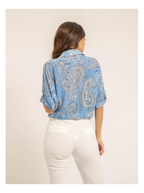 Chemise manches courtes motifs OPILINA - Kiabi