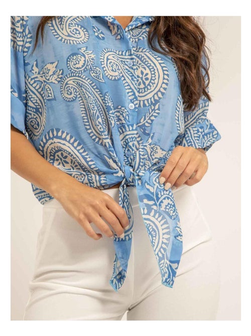 Chemise manches courtes motifs OPILINA - Kiabi