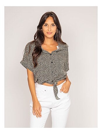 Chemise manches courtes motifs OSMOSE
