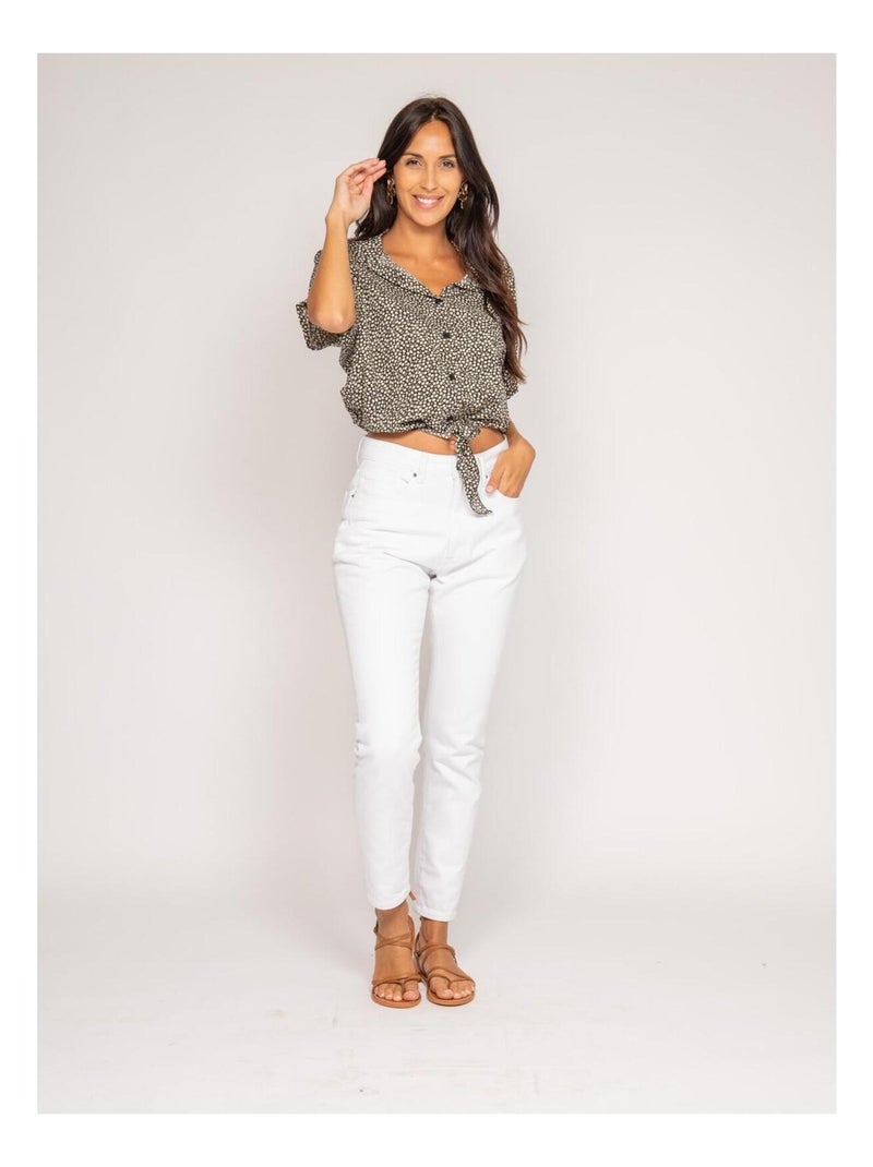 Chemise manches courtes motifs OSMOSE Noir - Kiabi