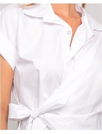 Chemise manches courtes nouée coté OMERVA