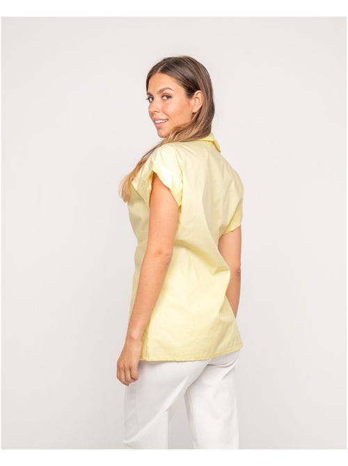 Chemise manches courtes nouée coté OMERVA - Kiabi