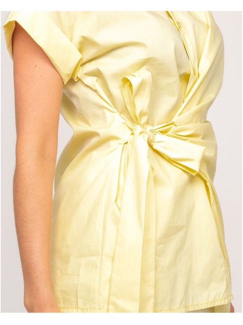 Chemise manches courtes nouée coté OMERVA - Kiabi