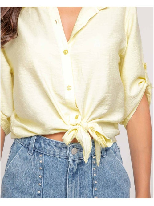 Chemise manches courtes nouée OVELIE - Kiabi