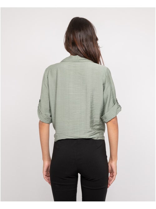 Chemise manches courtes nouée OVELIE - Kiabi