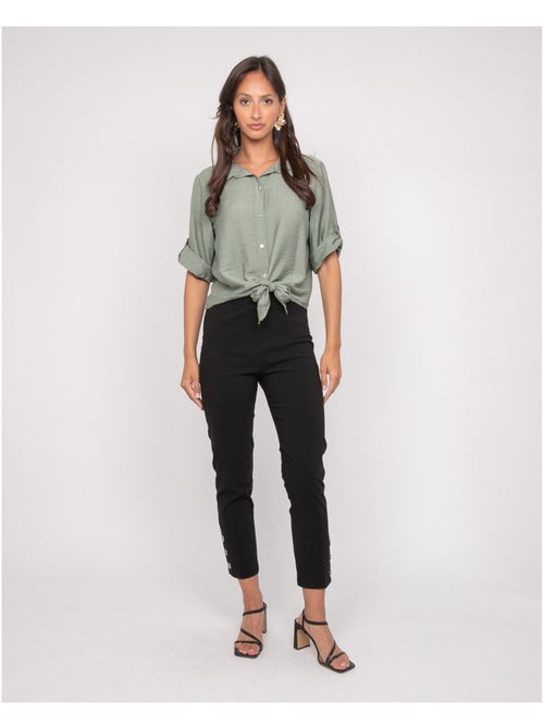 Chemise manches courtes nouée OVELIE - Kiabi