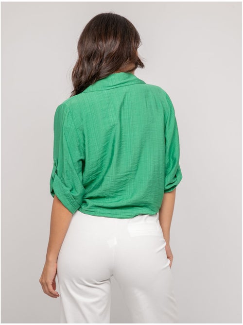 Chemise manches courtes nouée OVELIE - Kiabi