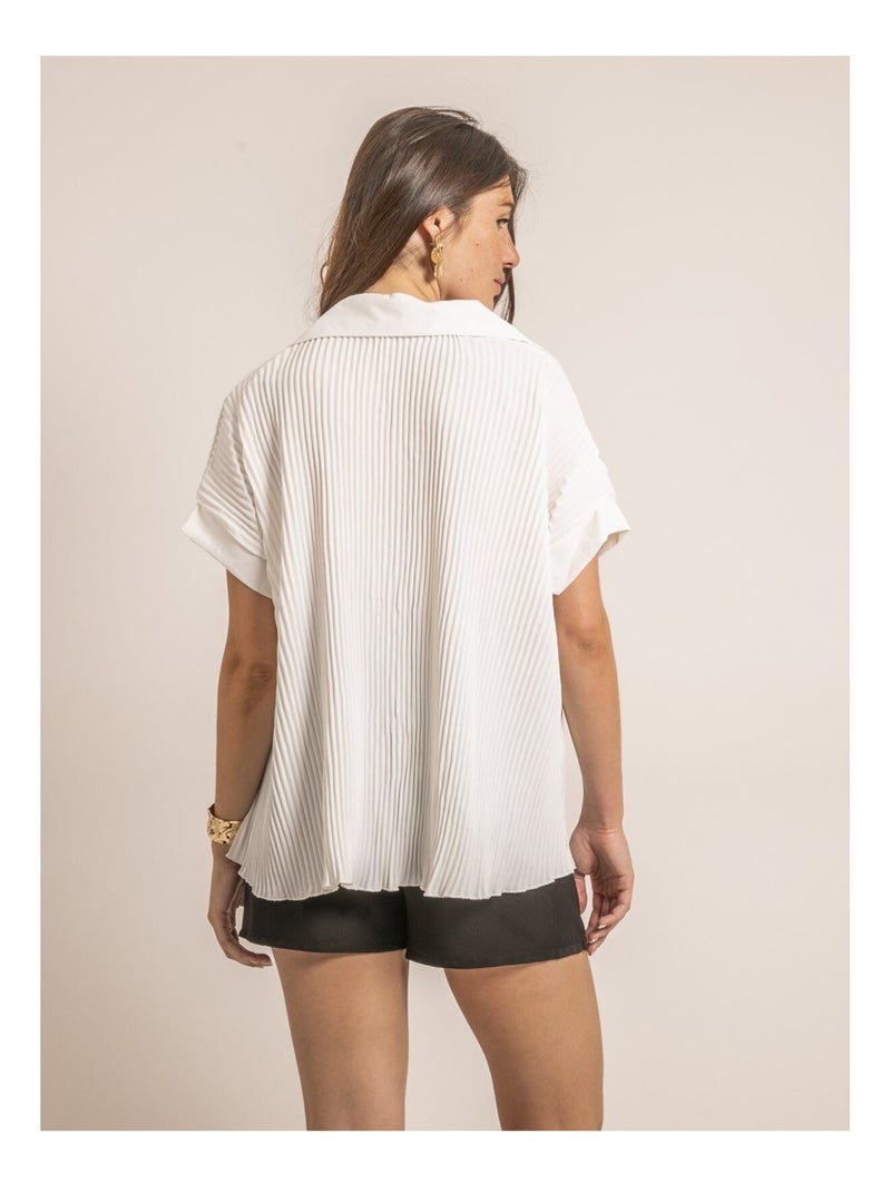 Chemise manches courtes OKAPI Blanc - Kiabi