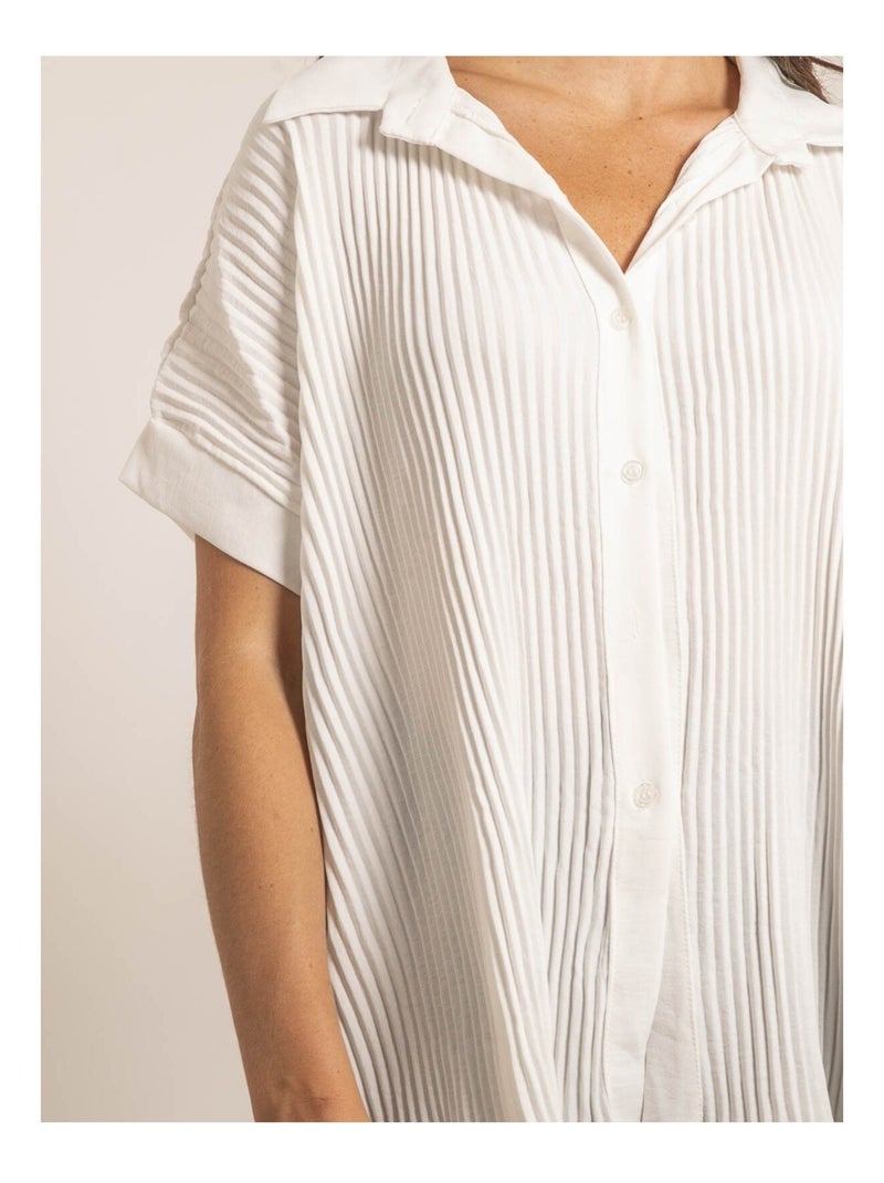 Chemise manches courtes OKAPI Blanc - Kiabi
