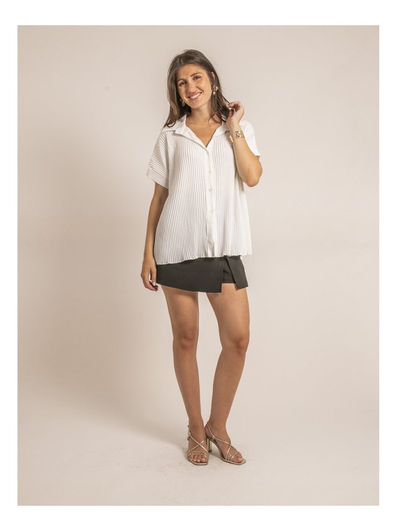Chemise manches courtes OKAPI Blanc - Kiabi