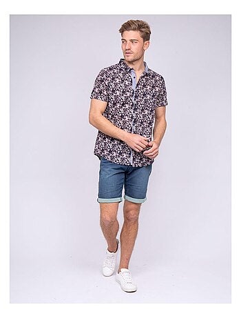 Chemise manches courtes pur coton DELEXI