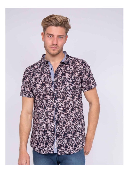 Chemise manches courtes pur coton DELEXI - Kiabi