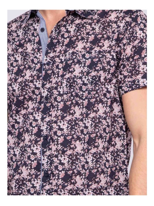 Chemise manches courtes pur coton DELEXI - Kiabi