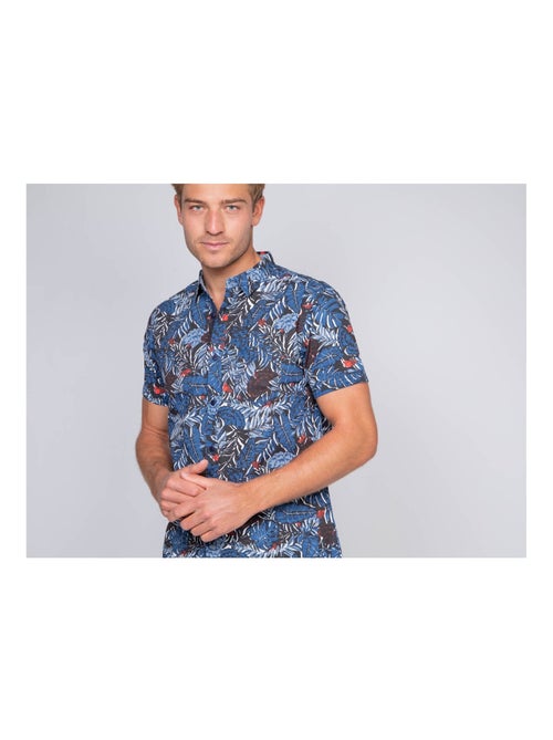 Chemise manches courtes pur coton DINO - Kiabi