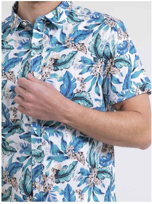 Chemise manches courtes pur coton DIRIDIC - Kiabi