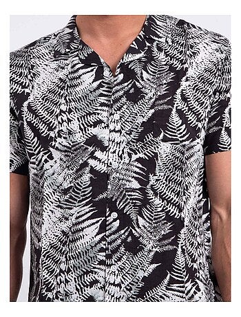 Chemise manches courtes pur coton motifs DIRAMIRO