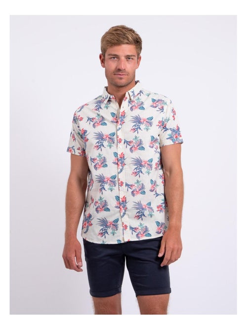Chemise manches courtes pur coton motifs DORIDA - Kiabi