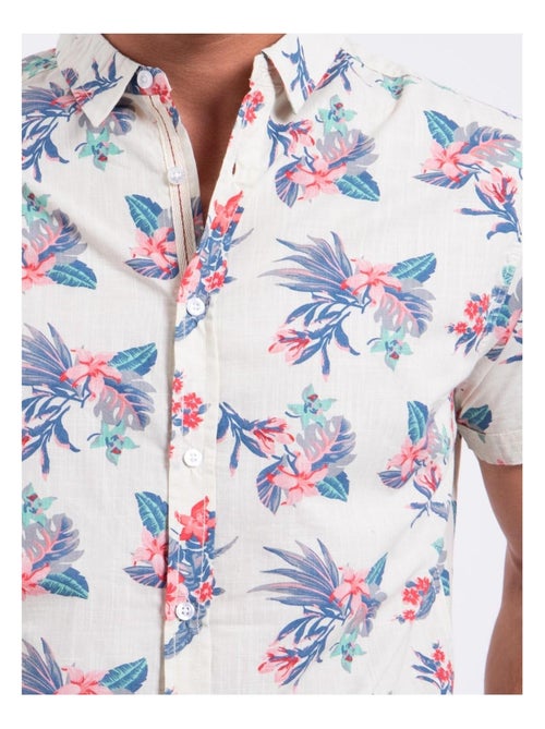 Chemise manches courtes pur coton motifs DORIDA - Kiabi