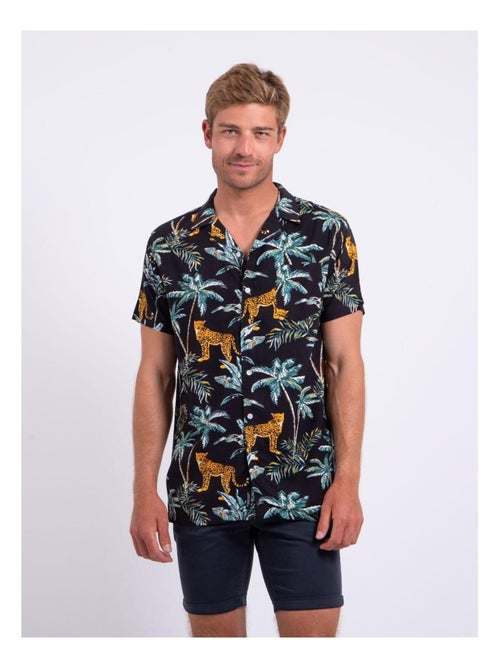 Chemise manches courtes pur coton motifs DOUBAKAR - Kiabi