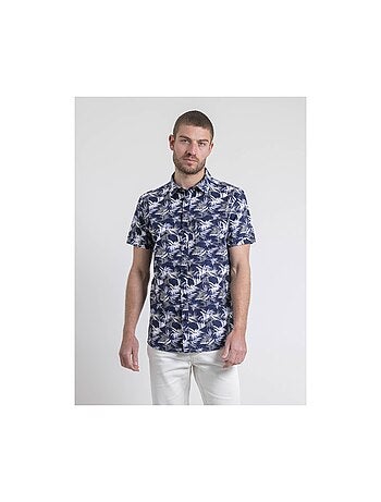 Chemise manches courtes pur coton motifs DURUDOLF