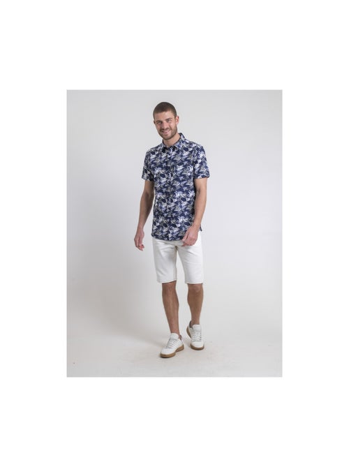 Chemise manches courtes pur coton motifs DURUDOLF - Kiabi