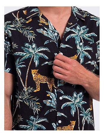 Chemise manches courtes pure viscose motifs DOUBAKAR