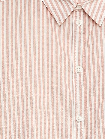 Chemise manches courtes rayée