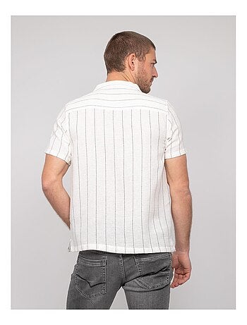 Chemise manches courtes rayures DIVUGO