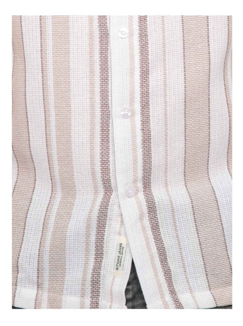 Chemise manches courtes rayures DOUPARICO - Kiabi
