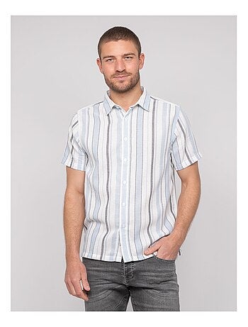 Chemise manches courtes rayures DOUPARICO
