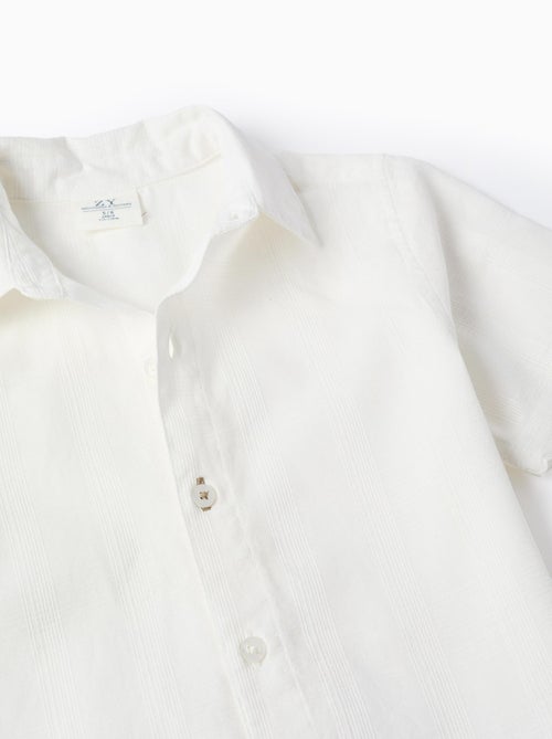 Chemise Manches Courtes Texturée Brothers & Sisters - Kiabi