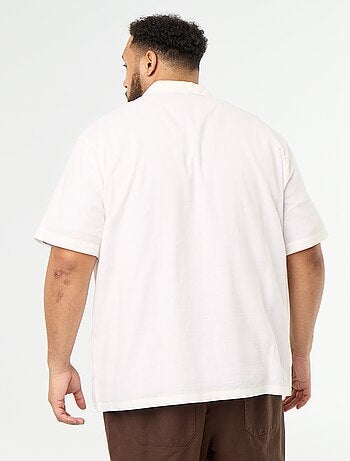 Chemise manches courtes unie