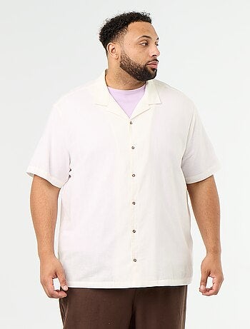 Chemise manches courtes unie