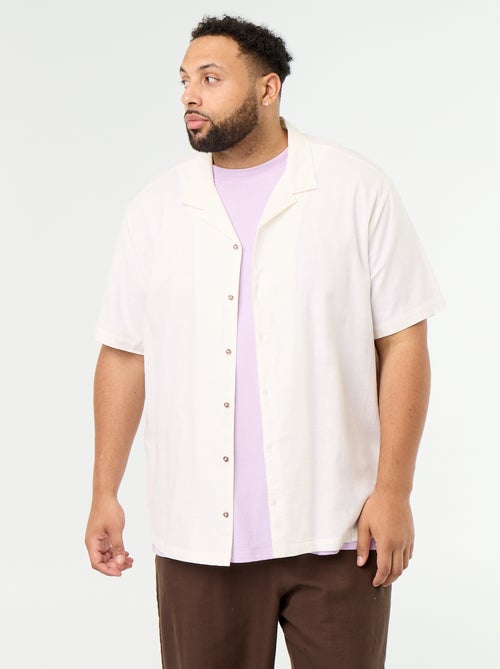 Chemise manches courtes unie - Kiabi