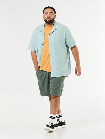Chemise manches courtes unie