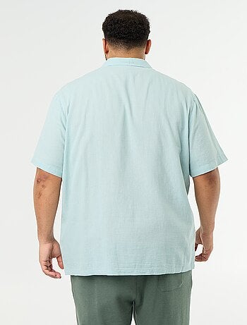 Chemise manches courtes unie