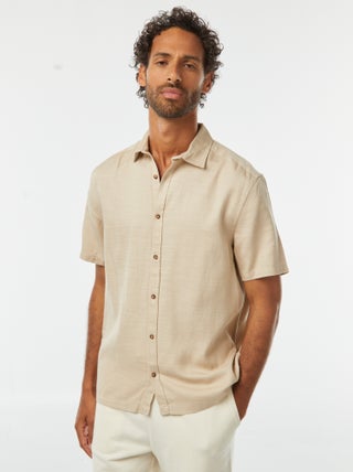 Chemise manches courtes unies