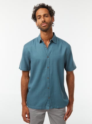 Chemise manches courtes unies