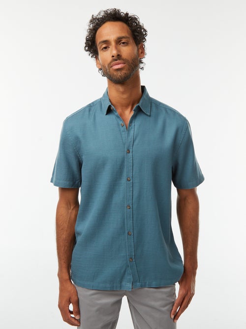 Chemise manches courtes unies - Kiabi