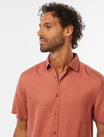 Chemise manches courtes unies